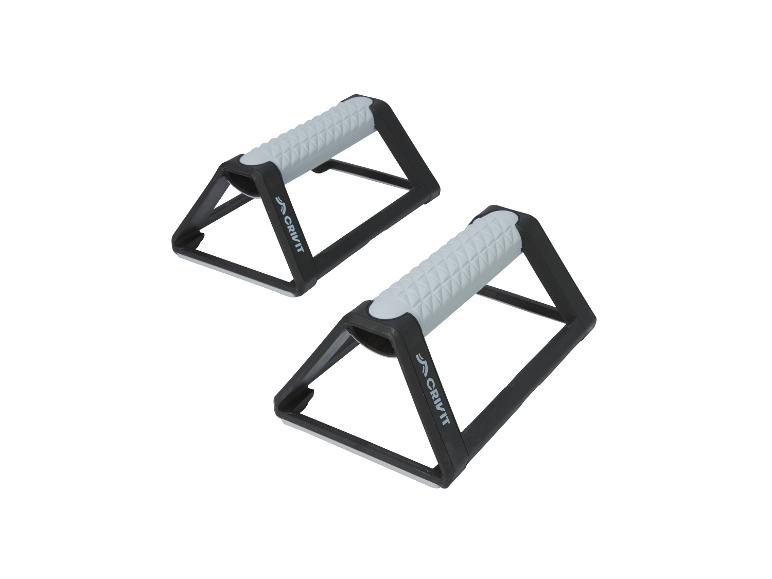 Twee grijze push-up bars van Crivit