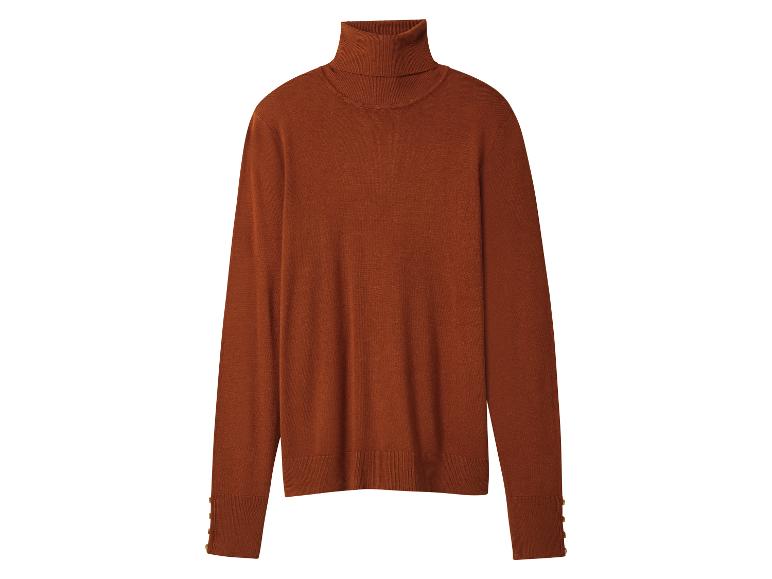 Roestbruine coltrui met knopen op de manchetten