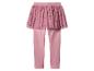 Roze legging met aangehechte glinsterende tule rok