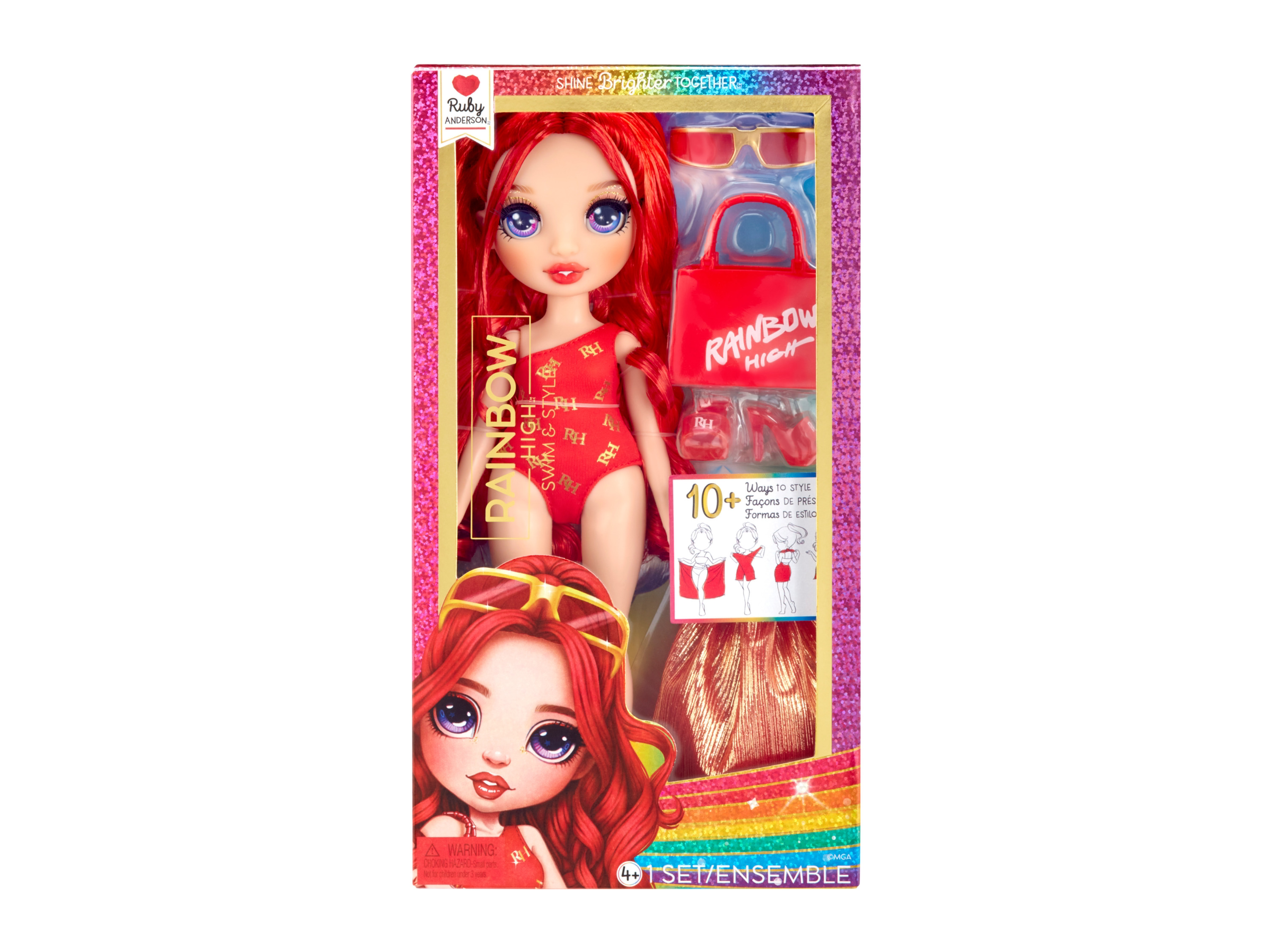 RAINBOW HIGH Modepop Swim and Style (rood)