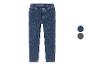 Jeans voor meisjes in donkerblauw en grijs.