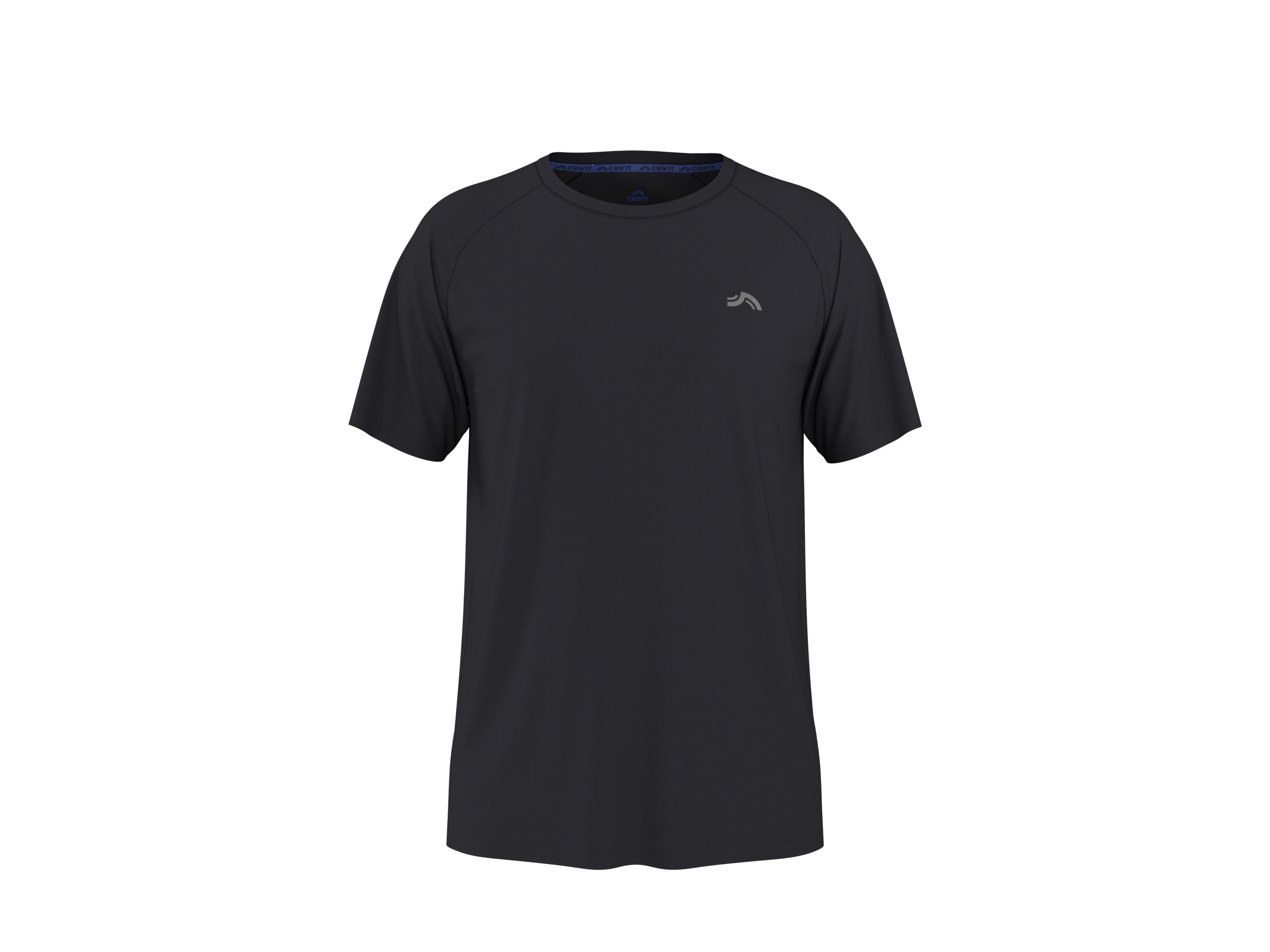 CRIVIT Heren sportshirt (Zwart, M)