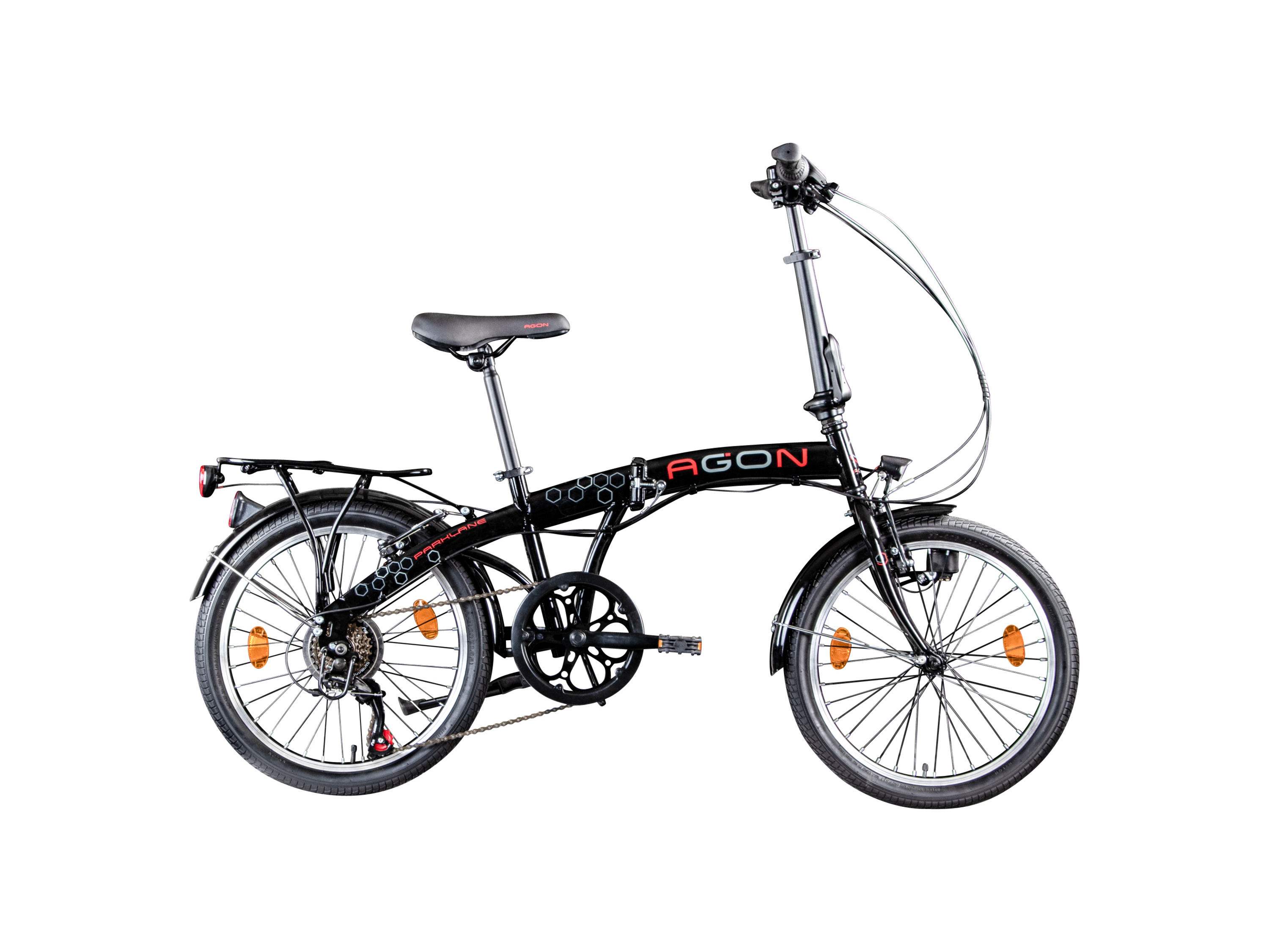 Zündapp Vouwfiets Parklane (Zwart/rood)