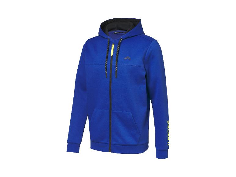 Jack Wolfskin blauwe heren hoodie met capuchon.