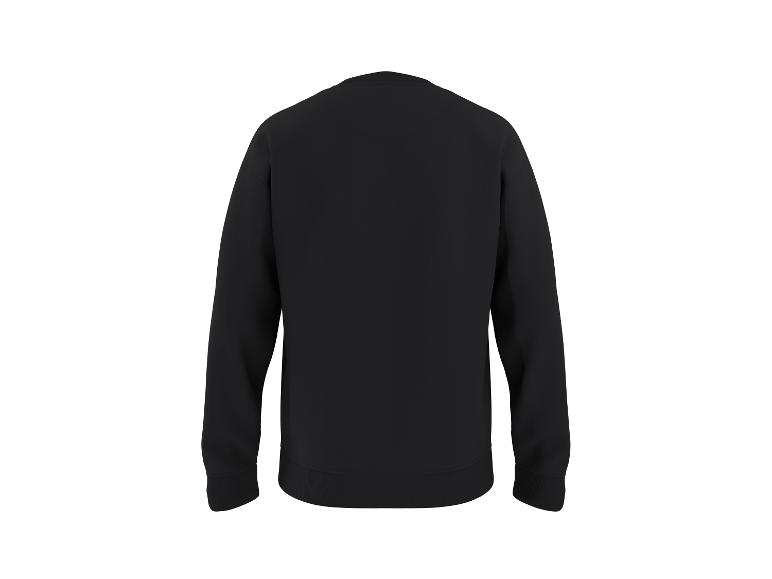 Zwart sweatshirt met lange mouwen, achteraanzicht