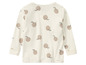 Wit longsleeve shirt met een appelprint