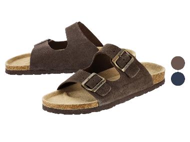 ESMARA MEN Leren heren slippers