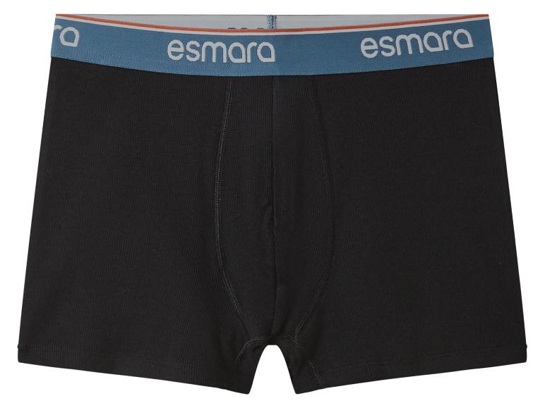 Zwarte Esmara boxershorts met blauwe en oranje tailleband