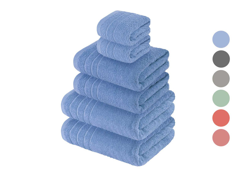 Ga naar volledige schermweergave: LIVARNO home Set badstof handdoeken - afbeelding 1