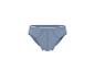 Blauwe katoenen herenslip met elastische tailleband.
