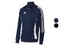 Adidas trainingsjack, donkerblauw met wit, in meerdere kleuren verkrijgbaar.
