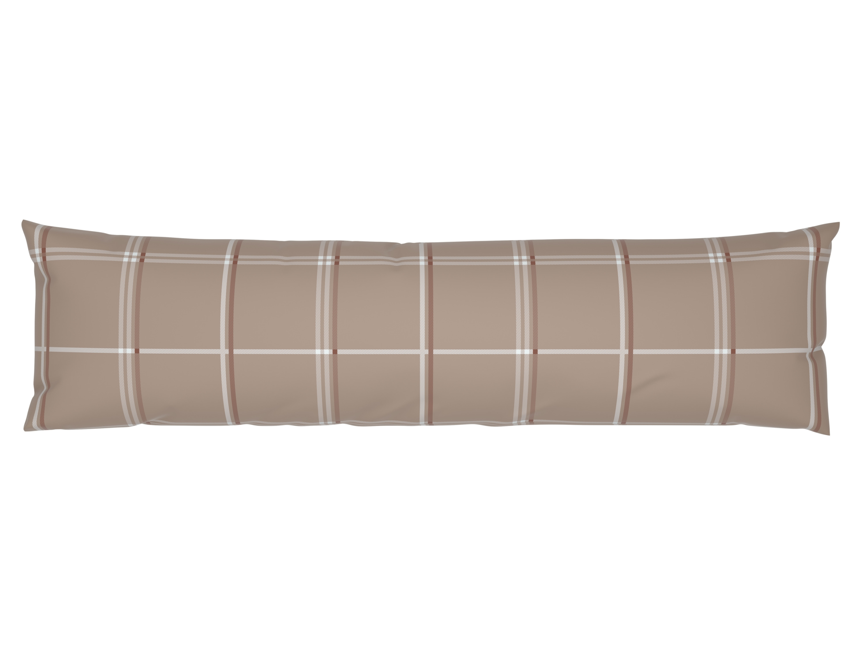 LIVARNO home Kussensloop voor zijslaapkussen 145 x 40 cm (Bruin gestreept)