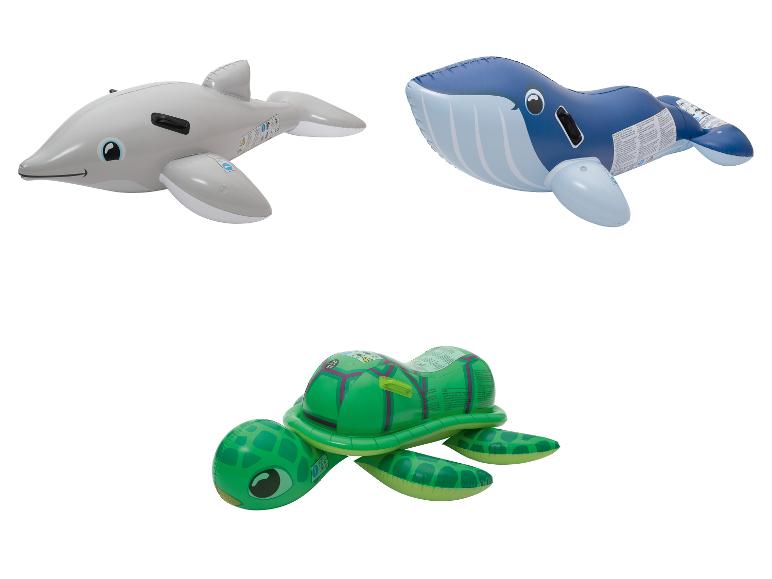 Opblaasbare dolfijn, walvis en schildpad voor het zwembad.