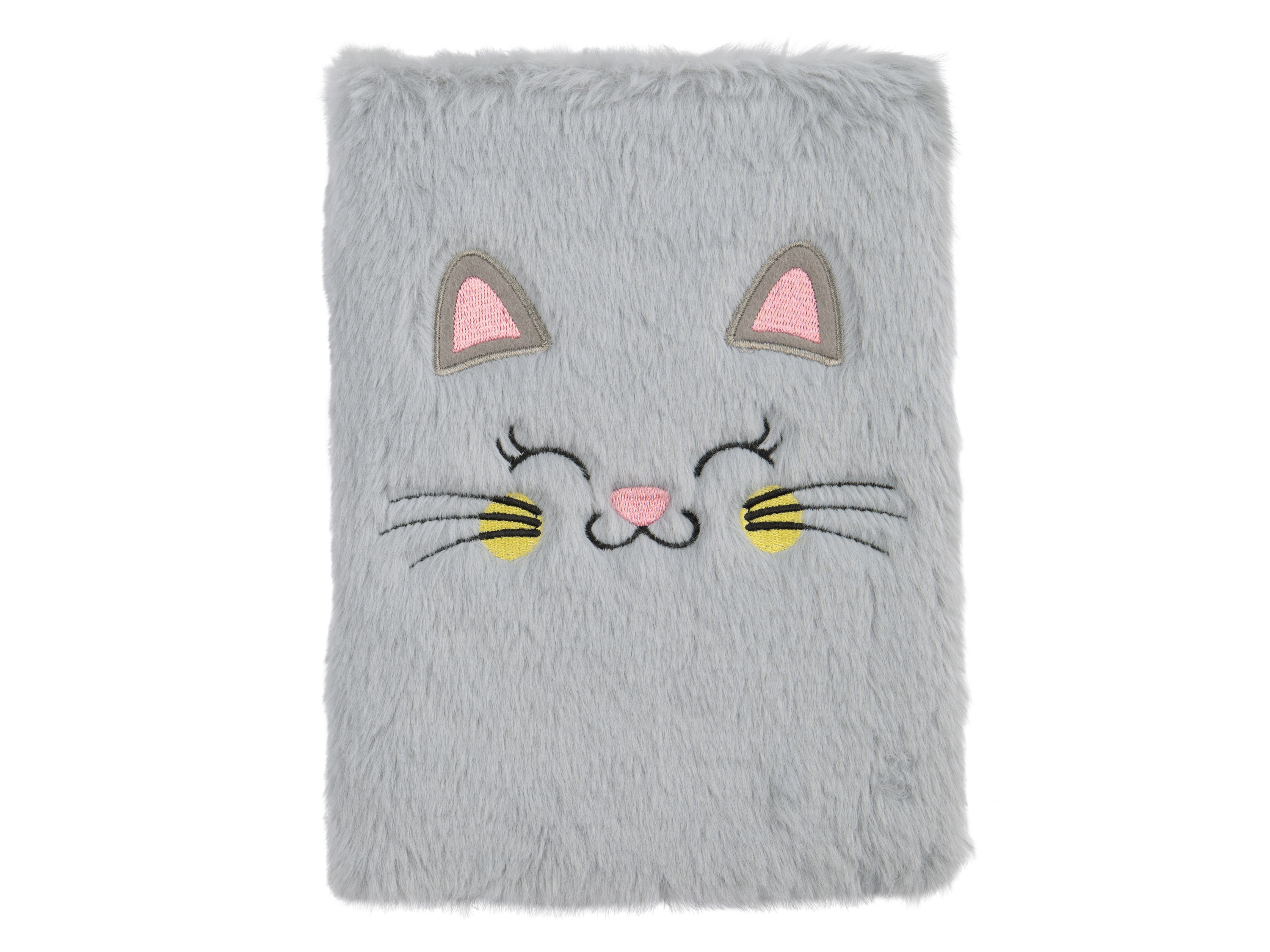 CRELANDO Notitieboek met pluche look (Kat)