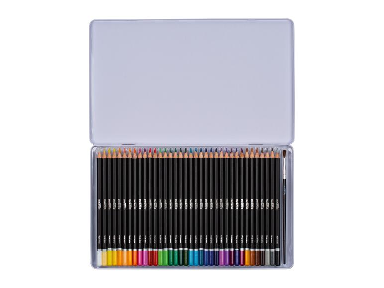 Caelando aquarelpotloden set (24 stuks) in metalen doos.