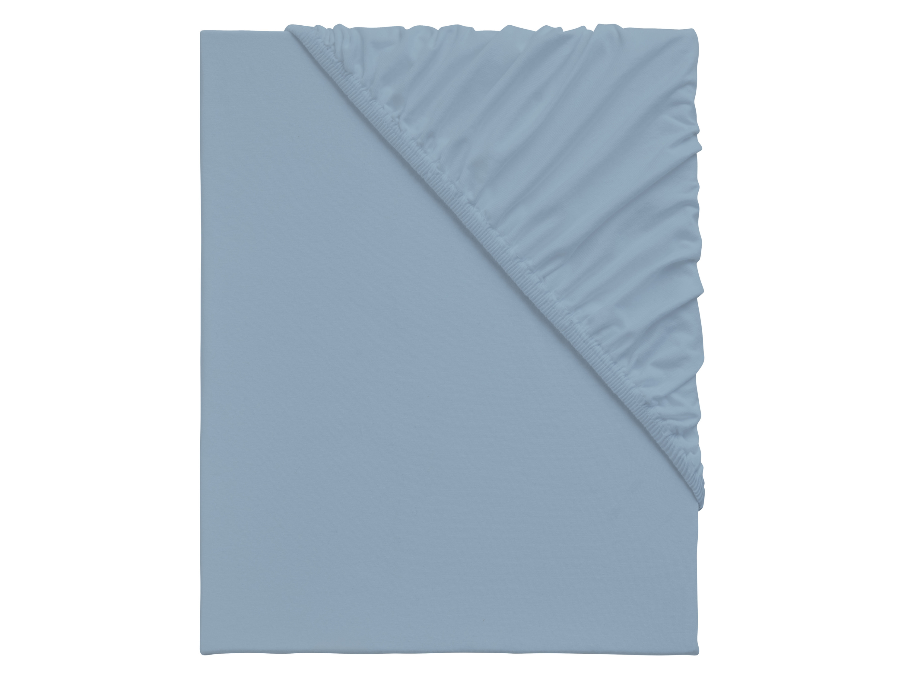 Emma Jersey hoeslaken 180-200 x 200 cm (Blauw)