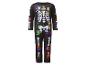 Zwart kinderoveral met skeletprint en Halloween-thema's