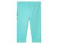 Turquoise meisjes leggings met print.