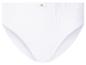 Witte geribbelde katoenen slip met de tekst 'LOVE COTTON'.