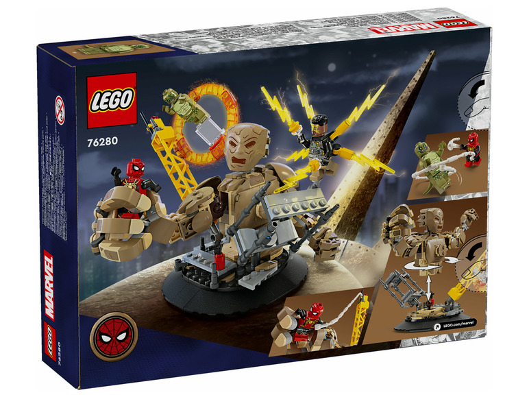 LEGO Marvel set met Sandman en Spider-Man.