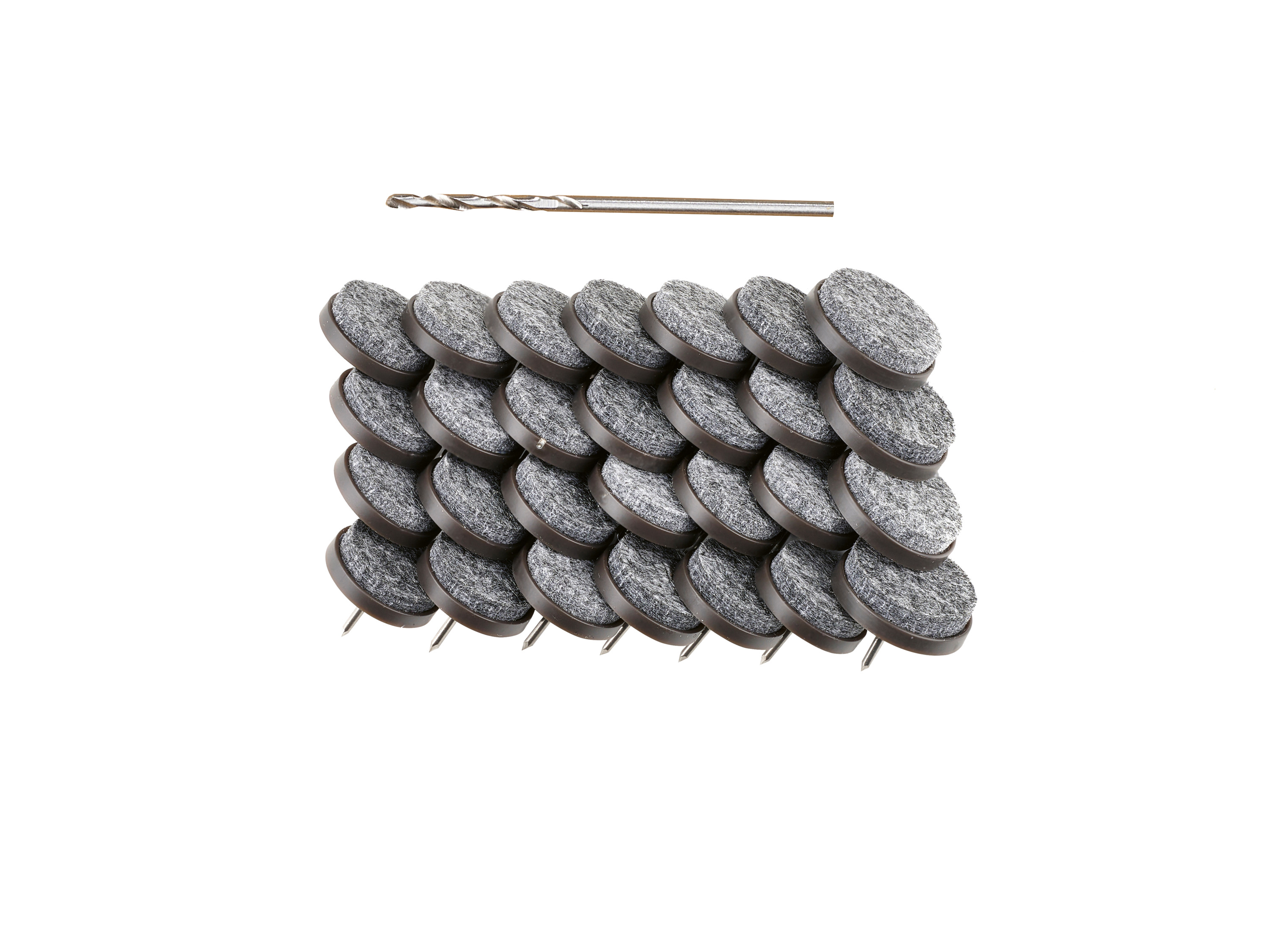 PARKSIDE Viltglijders of antislip- en geluiddempers (Viltglijders met speld, 28 stuks., Zwart)