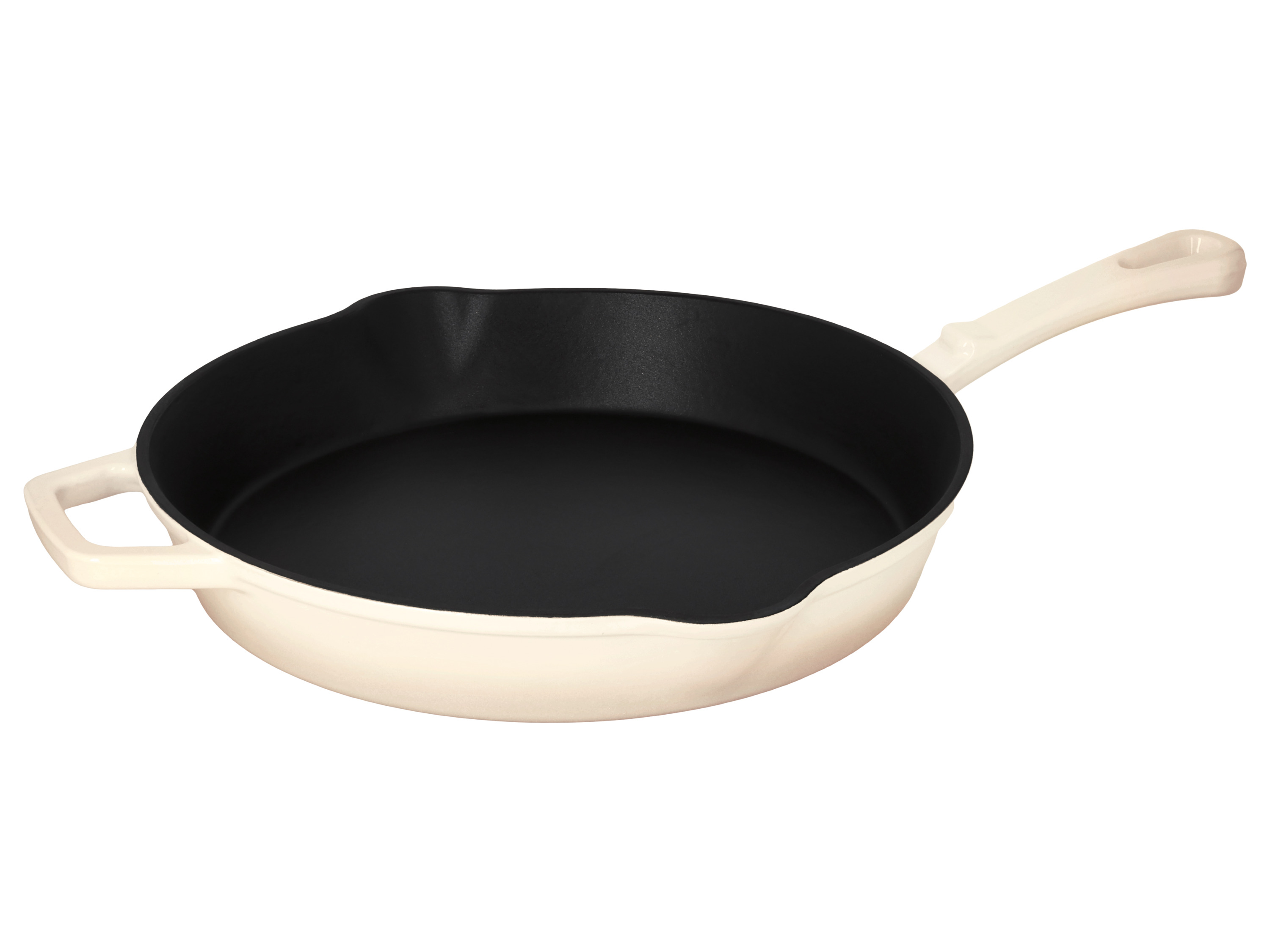 SILVERCREST Gietijzeren pan, Ø30 cm (Crème)