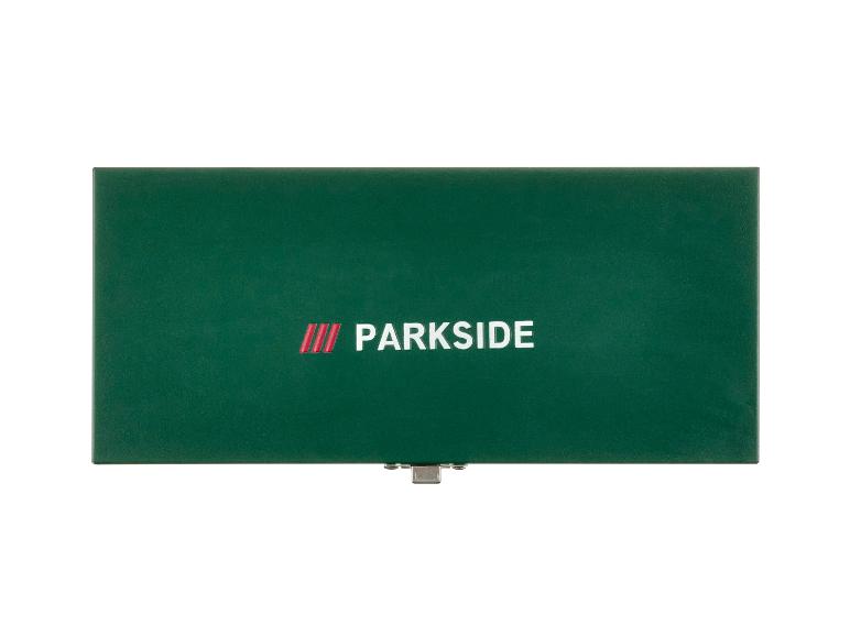 Groene Parkside gereedschapskist.