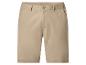 Beige herenshort met knoop en riemlussen.