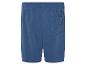 Donkerblauwe jogging shorts.