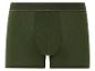 Een paar groene boxershorts.