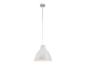 Witte hanglamp met metalen kap