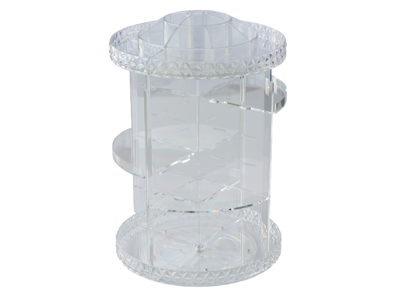 Transparante acryl make-up organizer.