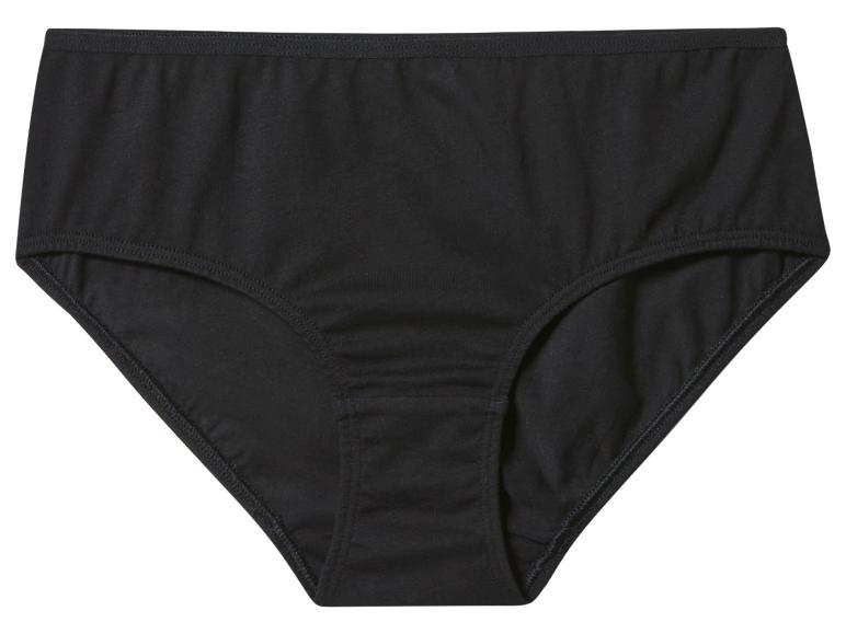 Zwarte katoenen slip met hoge taille.