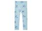 Lichtblauwe leggings voor kinderen met strikjesprint.