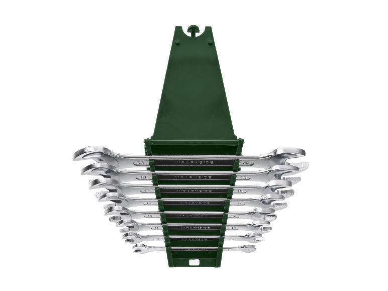 Set steeksleutels in groene houder, van 6 tot 22 mm