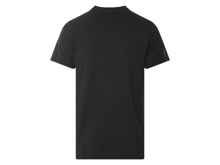 Zwart t-shirt met korte mouwen, achterkant.