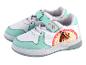 Witte en turquoise sneakers met Moana print.