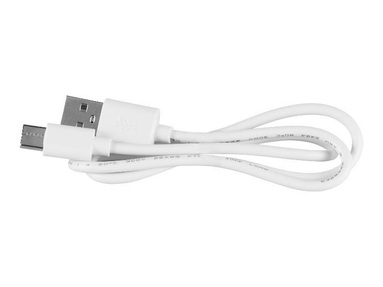 Witte Micro-USB naar USB-A kabel.