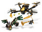Lego Ninjago drone met zwarte en gouden details.
