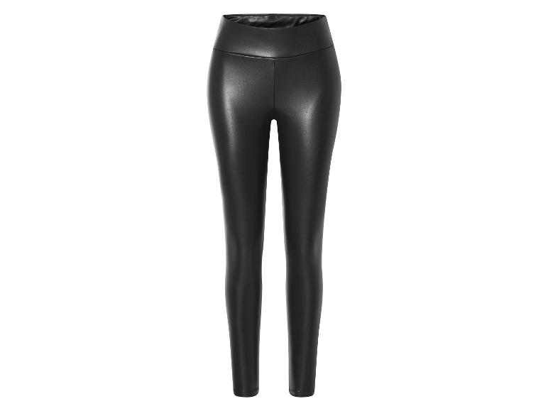 Zwarte leren leggings