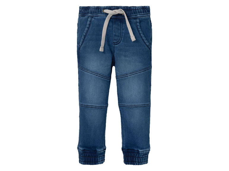 Ga naar volledige schermweergave: lupilu® Peuters jongens sweatdenim-jeans met boordjes - afbeelding 4
