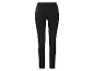Zwarte damesjeans met hoge taille en achterzakken.
