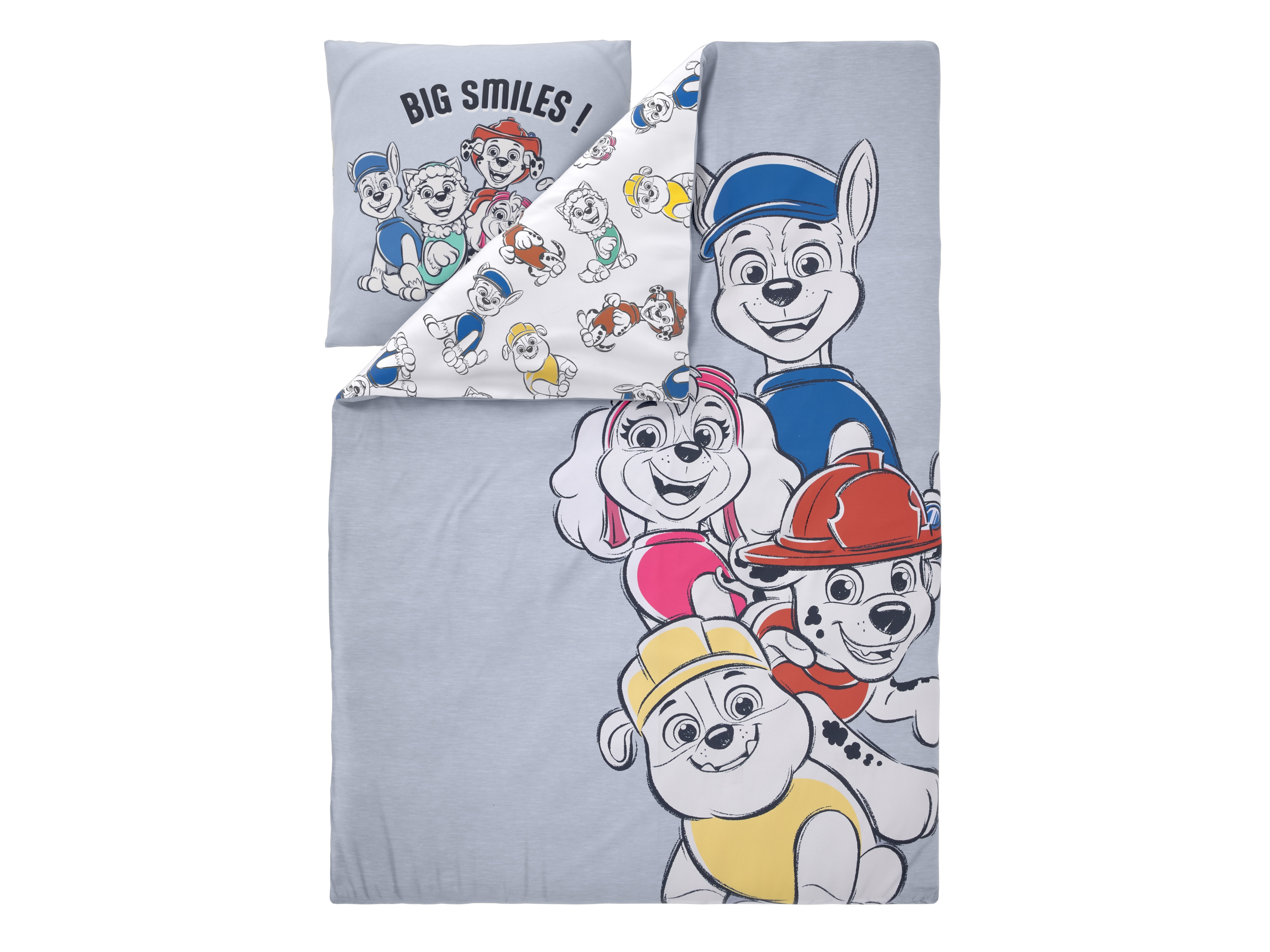 Kinder dekbedovertrek Paw Patrol 140 x 200 cm (Grijs)
