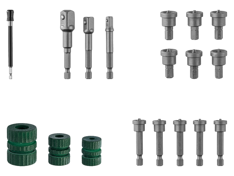 K-logo booraccessoires: boren, adapters en accessoires.
