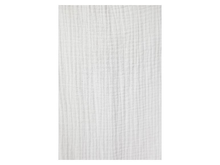 Witte katoenen mousseline stof.