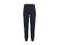 Donkerblauwe joggingbroek met achterzak en elastische boorden.