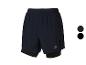 Crivit heren hardloopshorts, donkerblauw met dubbele voering.