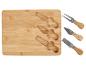 Bamboe kaasplank en -messen van Livarno Home.