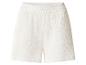 Witte damesshort met elastische tailleband