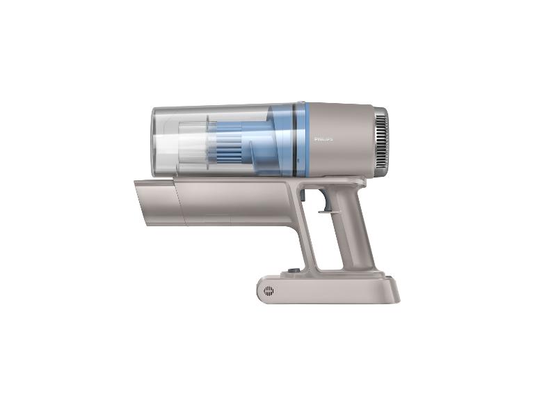 Draadloze Philips stofzuiger: elegant en functioneel design.